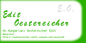 edit oestereicher business card